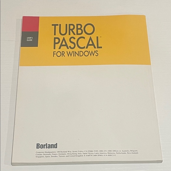 Turbo Pascal for Windows User's Guide - Picture 2 of 2